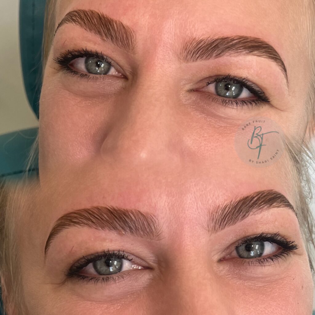 Brow Lamination on Blonde Wiry hairs